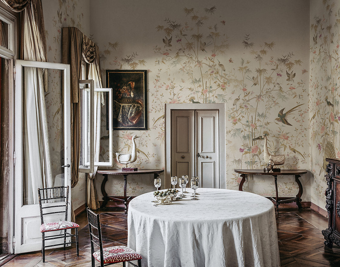 CHINOISERIE GARDEN - MURAL EGGSHELL WSB CHINGARD 0415 by Sandberg Wallcovering