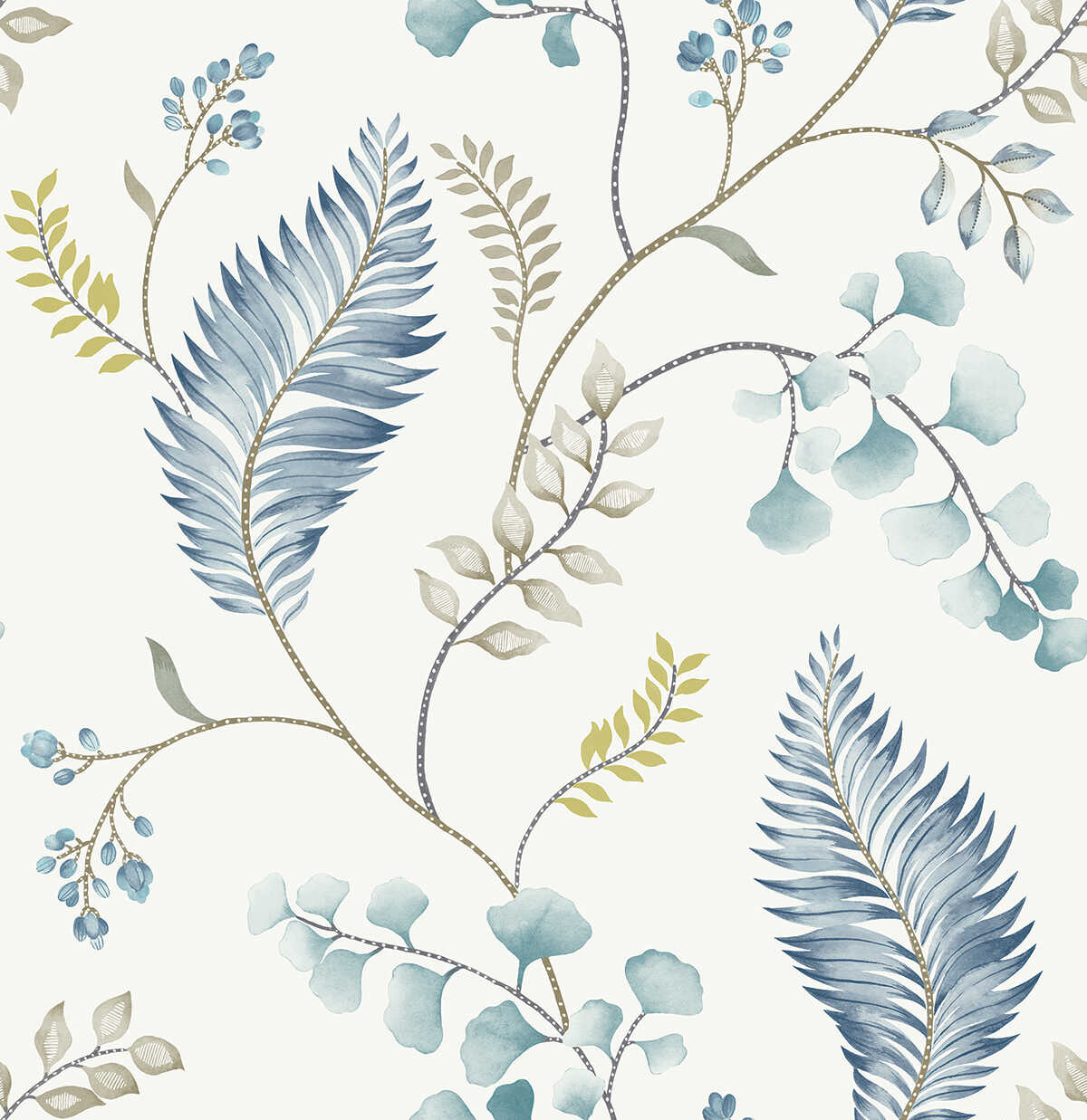 El Monte - Aquamarine - WINFIELD THYBONY Wallpaper