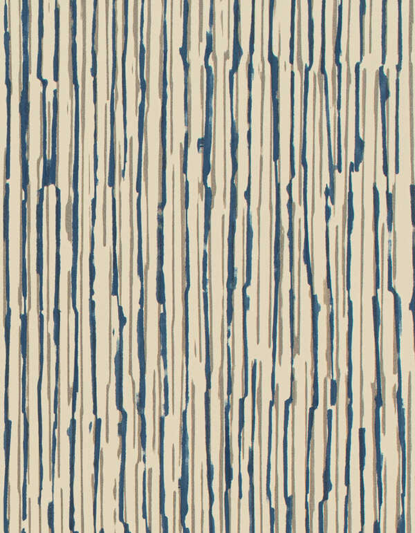 Wave - Ink Blue - WINFIELD THYBONY Wallpaper