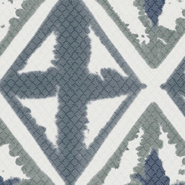 Diamond Block - Blue Ink - WINFIELD THYBONY Wallpaper
