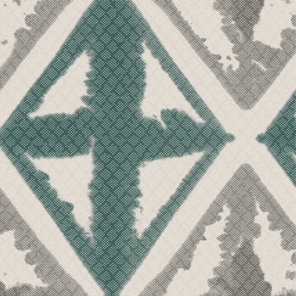 Diamond Block - Dusty Teal - WINFIELD THYBONY Wallpaper