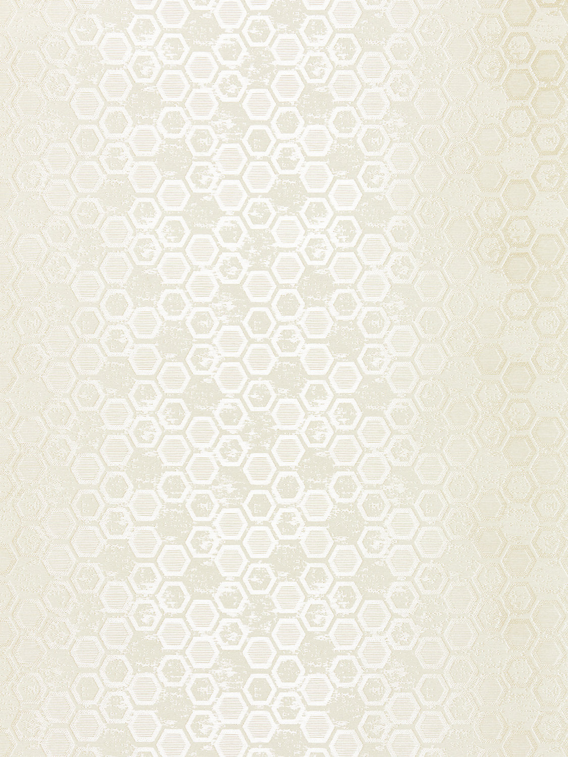 Hexagon Inspiration - Bone - Scalamandre Wallpaper