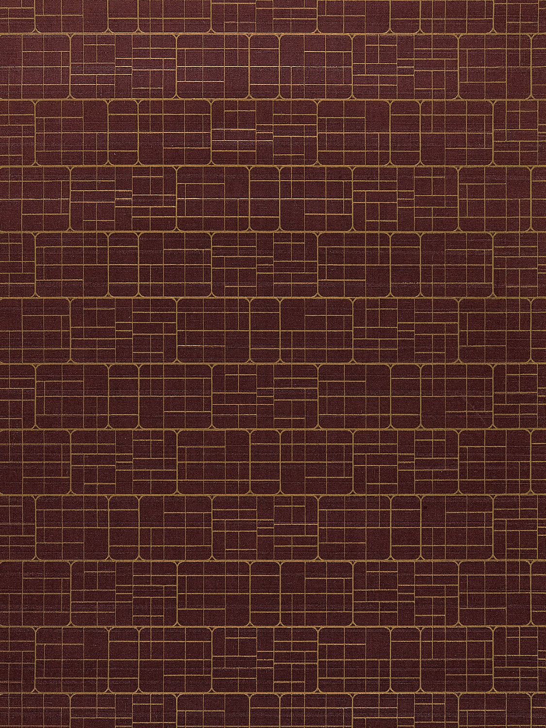 Mechanical Workmanship - Brick - Scalamandre Wallpaper