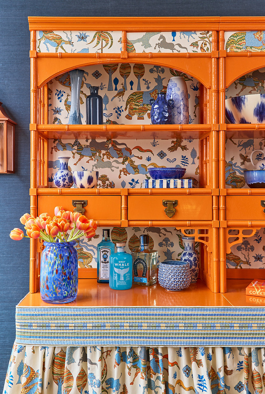 LEGENDS - WALLCOVERING TROPICAL BLUE WW WP88606D 0003 by Old World Weavers Wallpaper