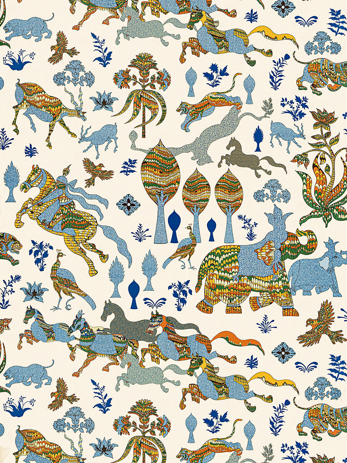 LEGENDS - WALLCOVERING TROPICAL BLUE WW WP88606D 0003 by Old World Weavers Wallpaper