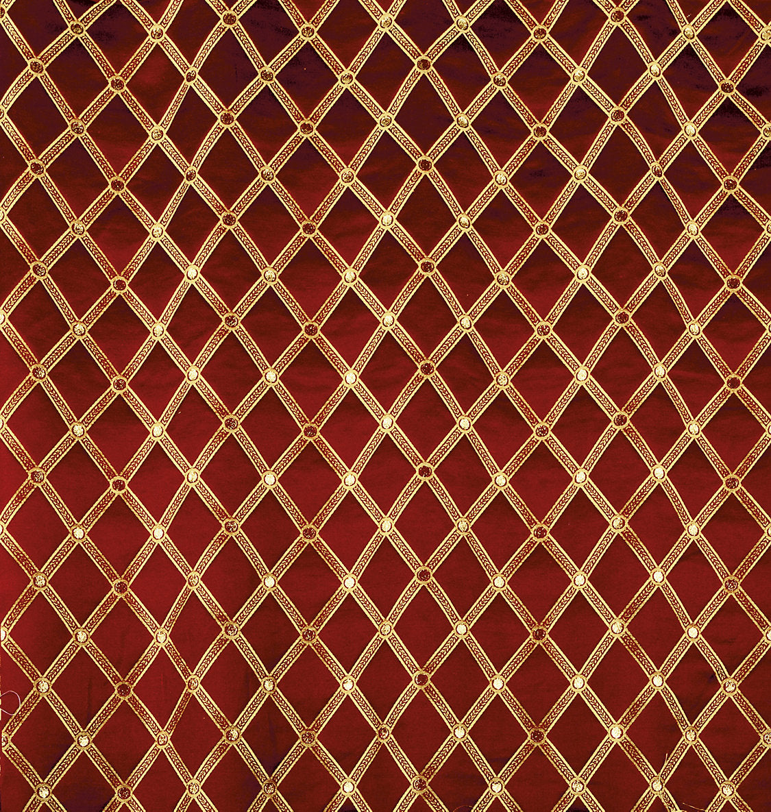 Reale Diamond - Cherry Gold - Scalamandre Fabric