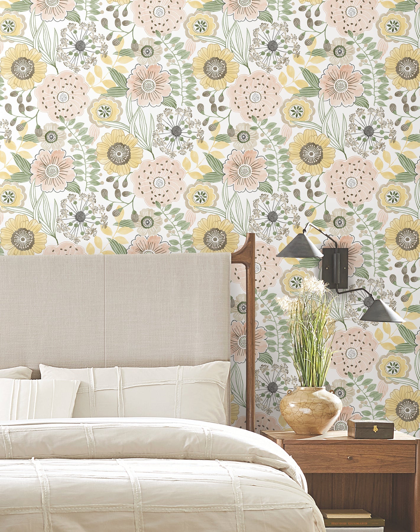 artistic-bouquet-wallpaper-coral-lemon-york-wallcoverings-zm2895