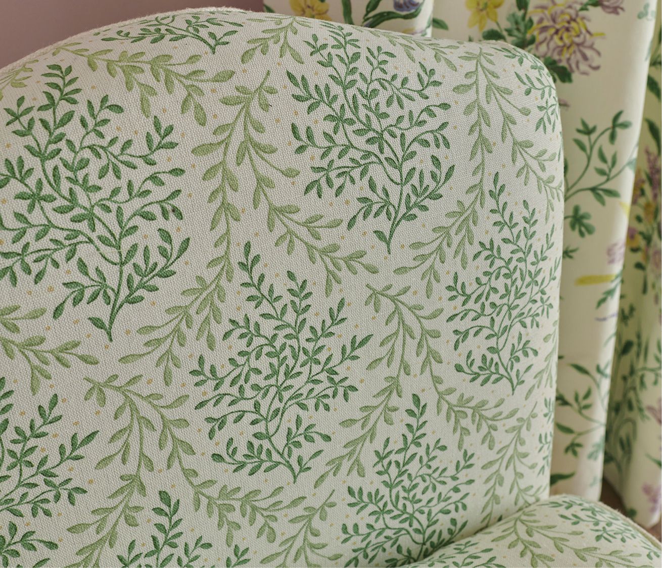 NC Dallimore Bedgebury Green - Nina Campbell - NCF4534-01 Fabric - Nina Campbell Fabric