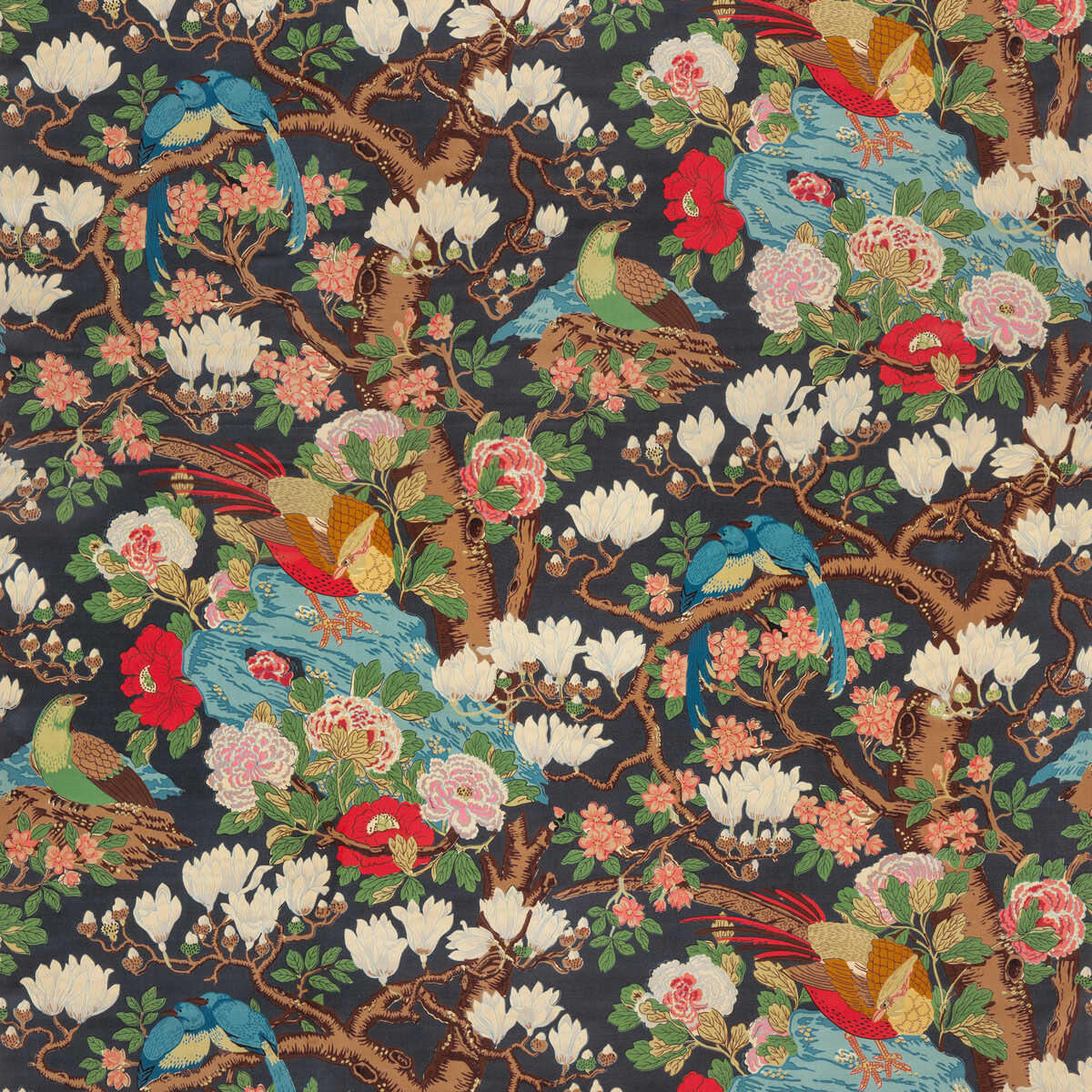 Rockbird Velvet - Indigo - G P & J BAKER Fabric
