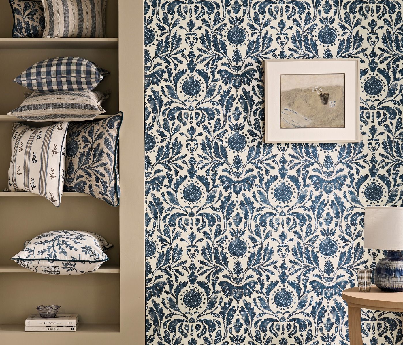 Honfleur Castellane Brique - Nina Campbell - NCW4591-06 Wallcovering