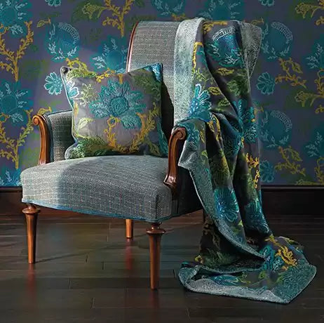 Coromandel Pink/Aqua/Ivory - Nina Campbell - NCF4243-04 -Fabric