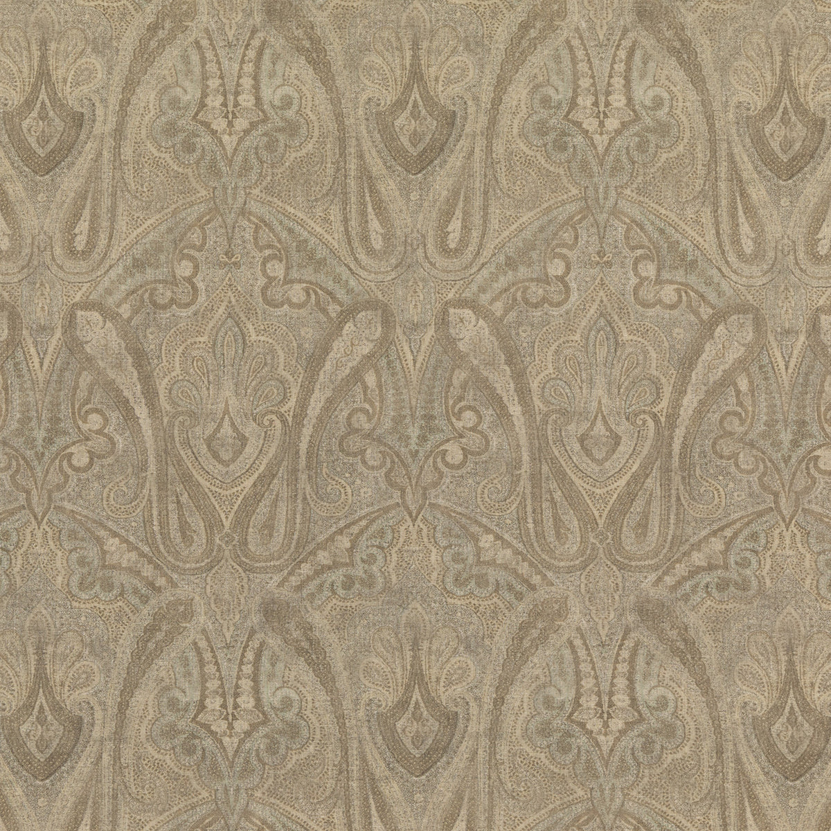 Canvas Paisley - Mineral - FD307.S40.0 - Mulberry Fabric