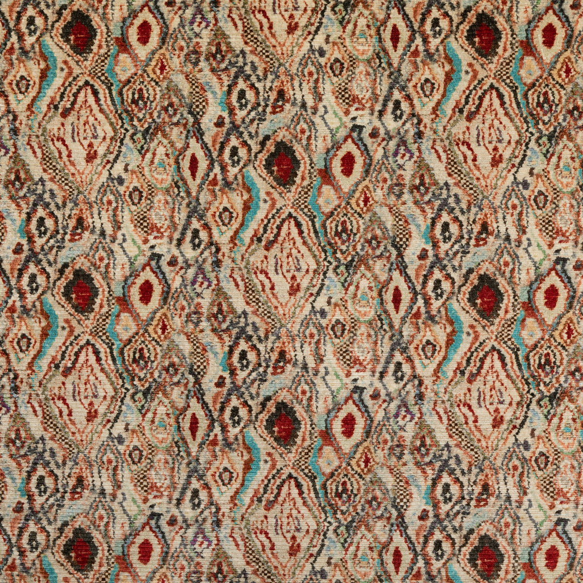 Paint Box - Teal/Spice - FD313.T69.0 - Mulberry Fabric
