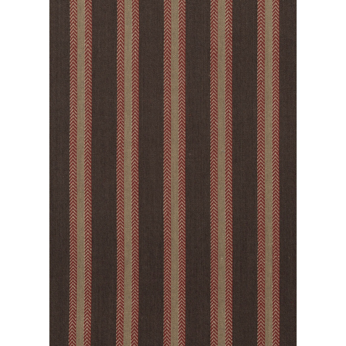 Chester Stripe - Woodsmoke/Russet - Mulberry Fabric