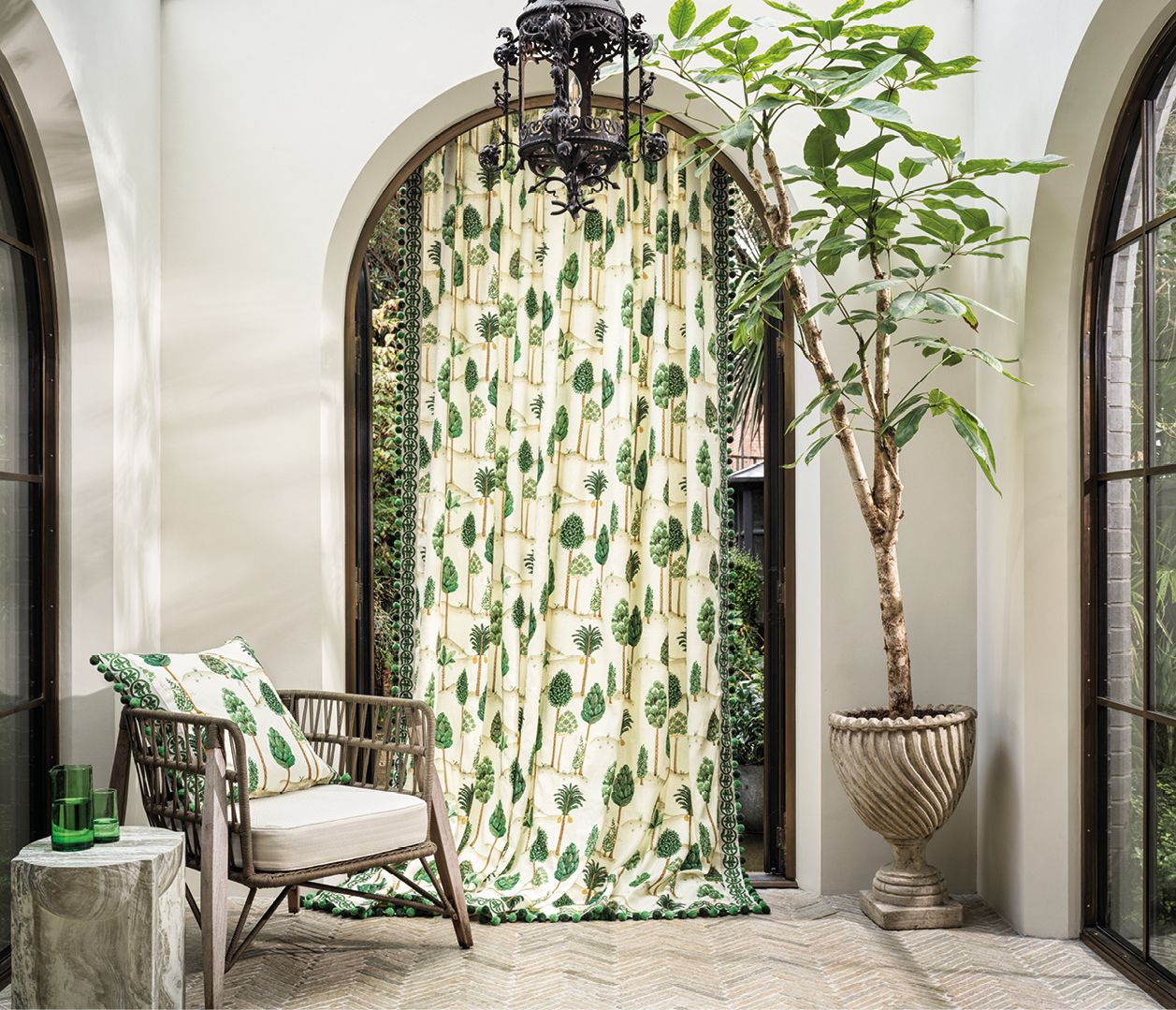 Byzance Foresta Olive/Gold - Osborne & Little - F7892-01 Fabric