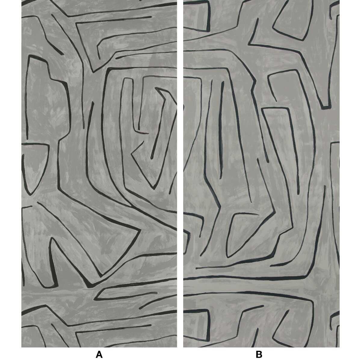 Graffito - Graphite - LEE JOFA MODERN Wallpaper