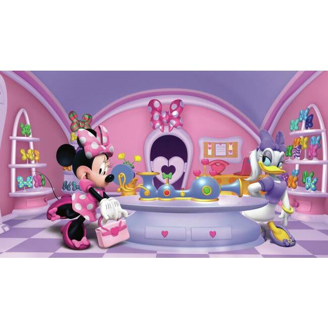 Disney Minnie Fashionista Wall Mural - Pink - York Wallcoverings - JL1302M