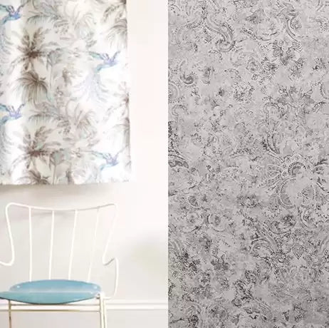 Samana Latania Silver - Matthew Williamson - W6653-01 Wallcovering