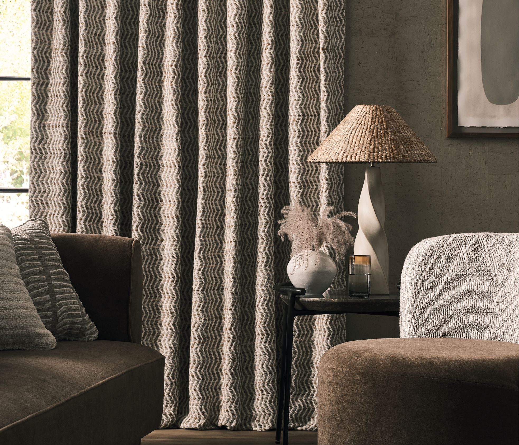 Caraballo Margalla Wheat/Linen - Osborne & Little - F8045-03 Fabric