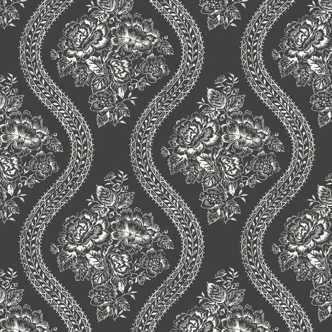 coverlet-floral-wallpaper-white-on-black-york-wallcoverings-mh1596