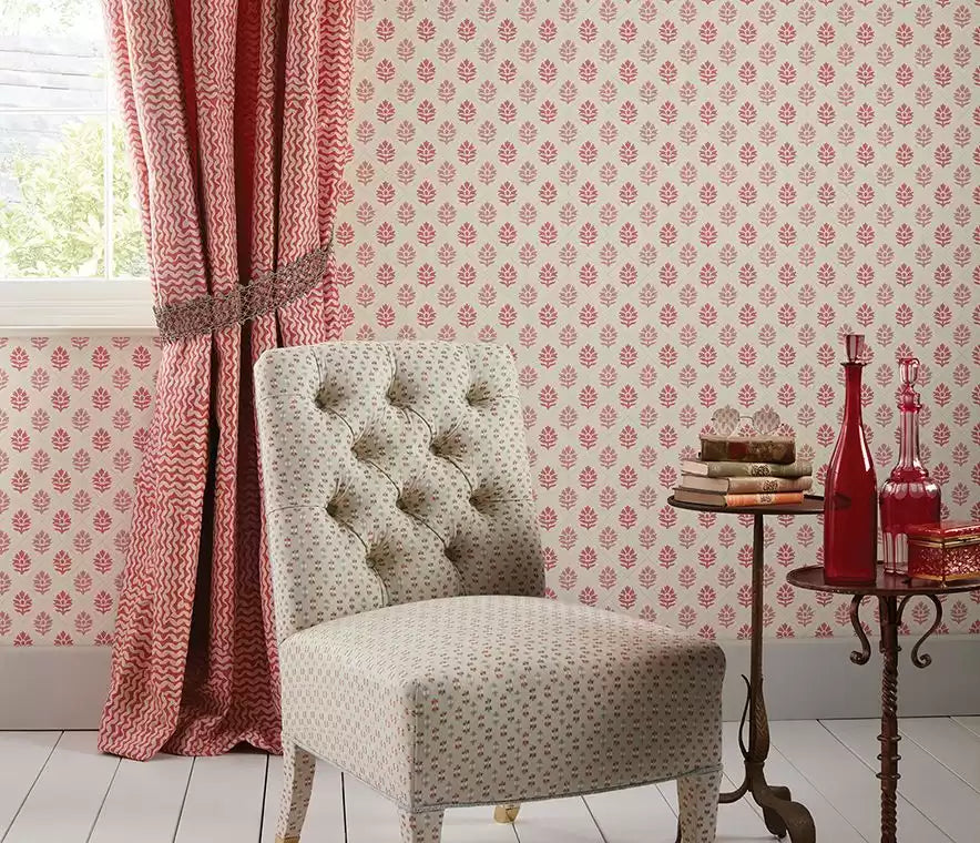 Les Rêves Mourlot Bitter Chocolate -Fabric - Nina Campbell Fabric
