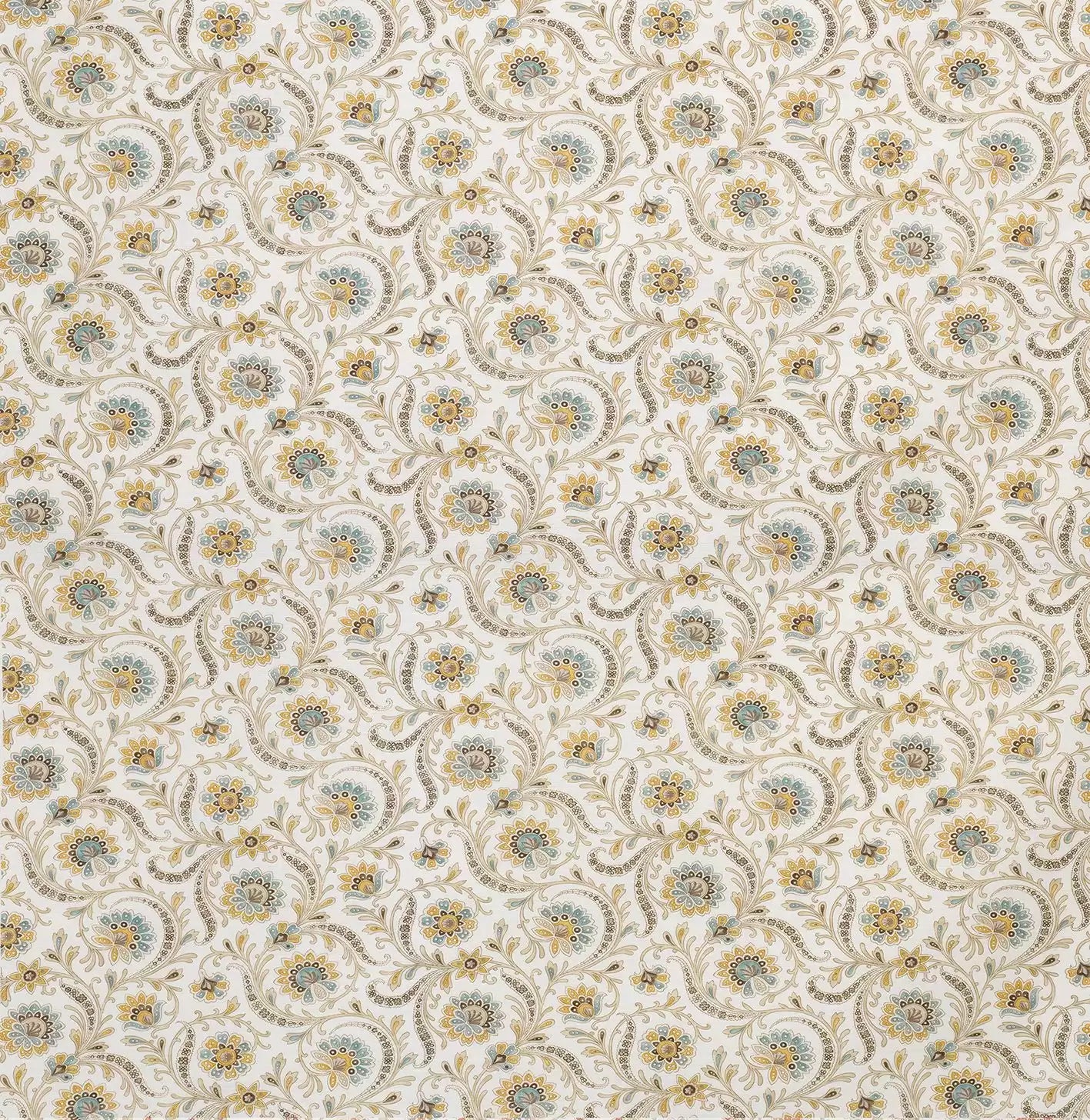 Les Indiennes Baville Taupe/Aqua -Fabric