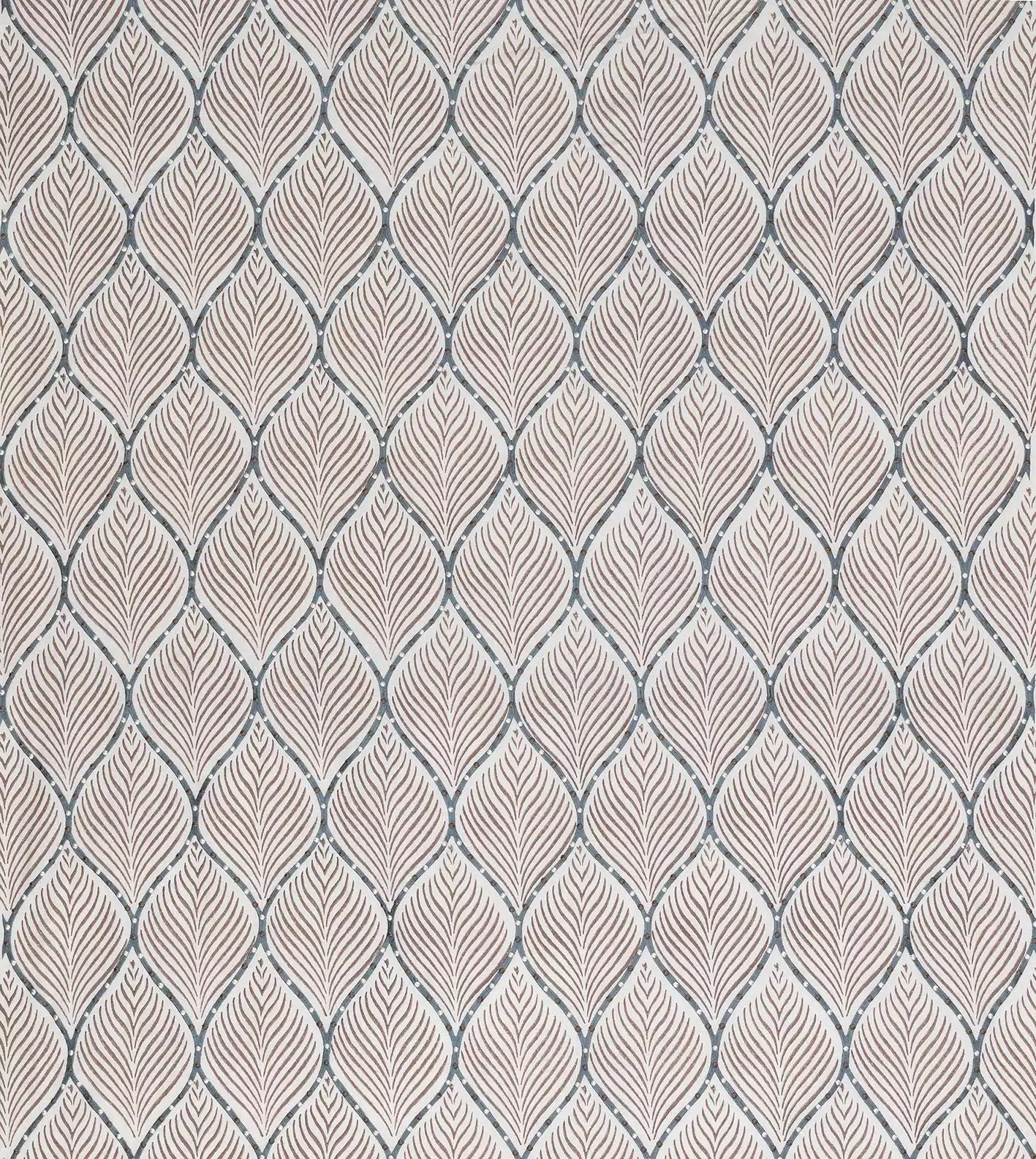 Les Indiennes Bonnelles Chocolate -Fabric - Nina Campbell Fabric