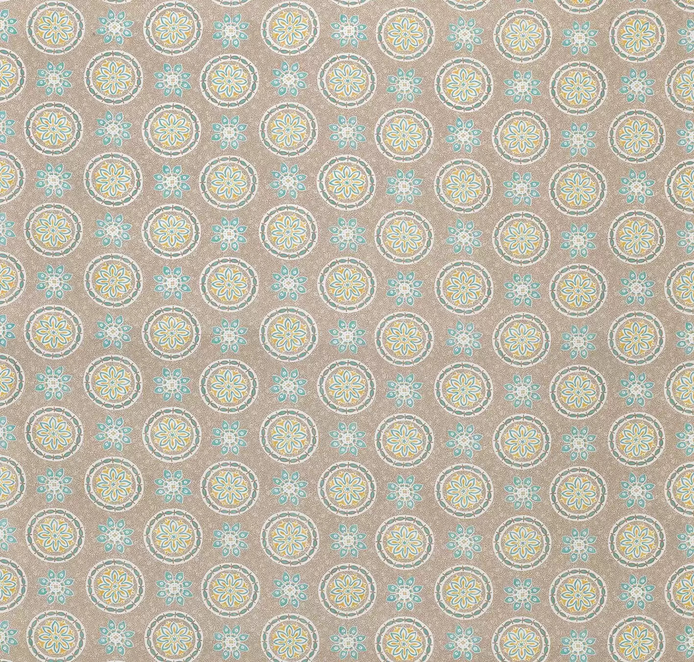 Les Indiennes Garance Taupe/Aqua -Fabric