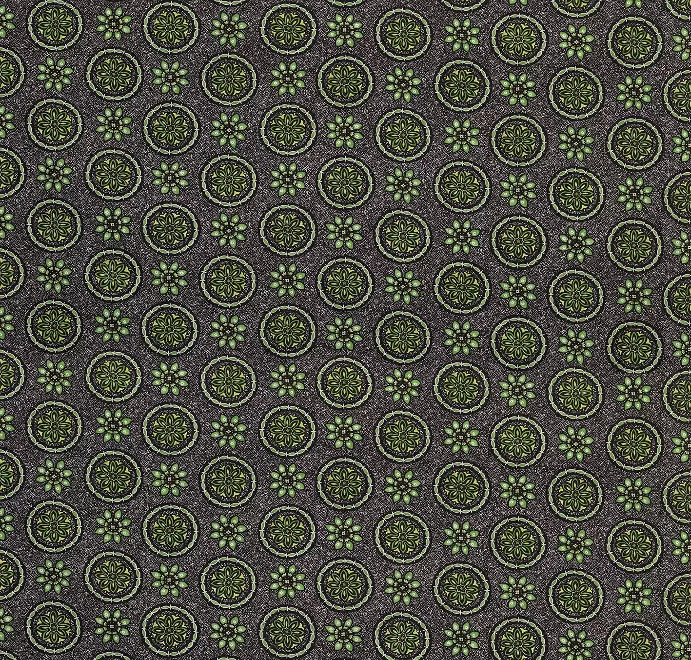Les Indiennes Garance Green -Fabric - Nina Campbell Fabric