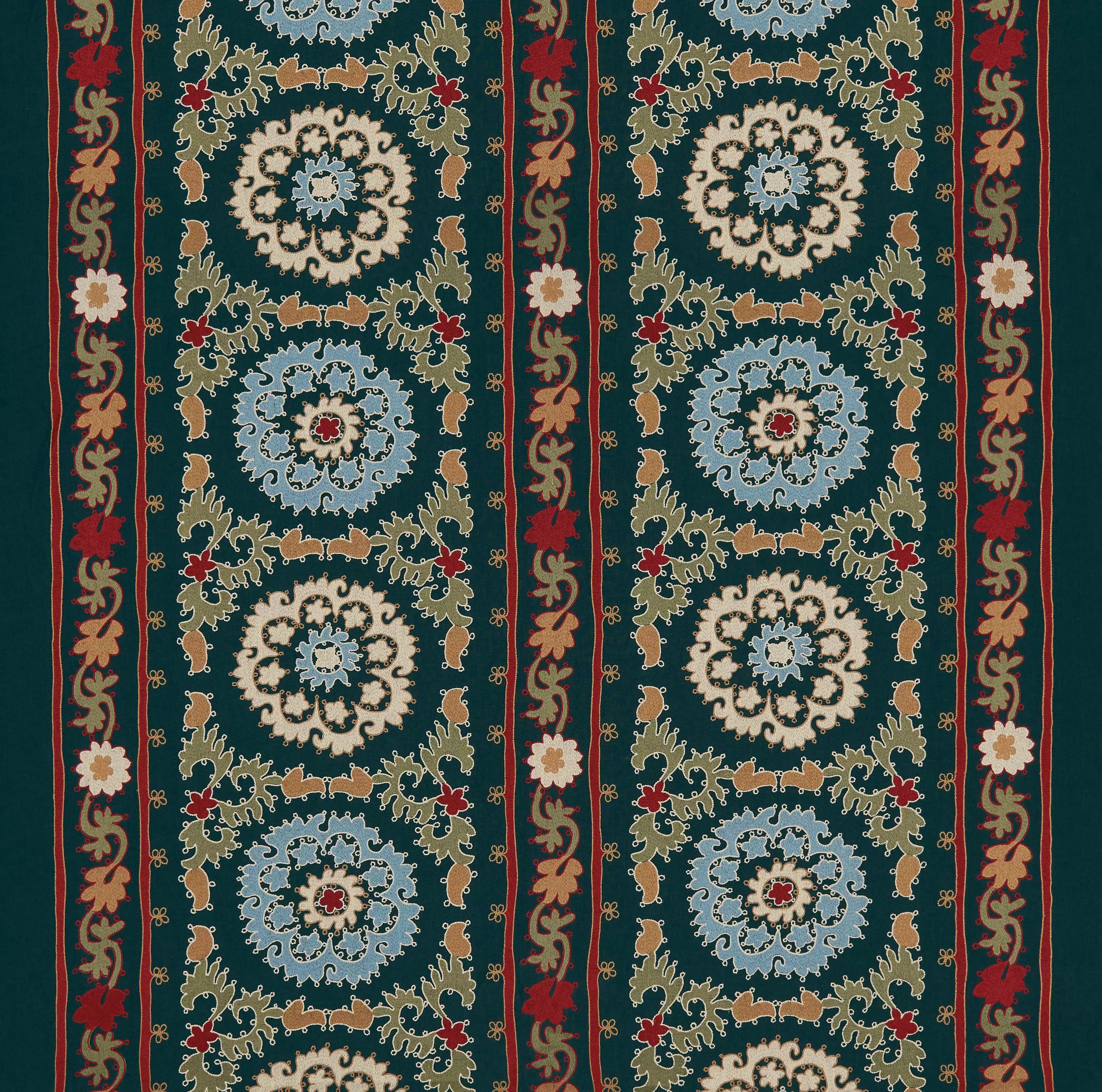 Indigo/Blue/Ivory -Fabric - Nina Campbell Fabric