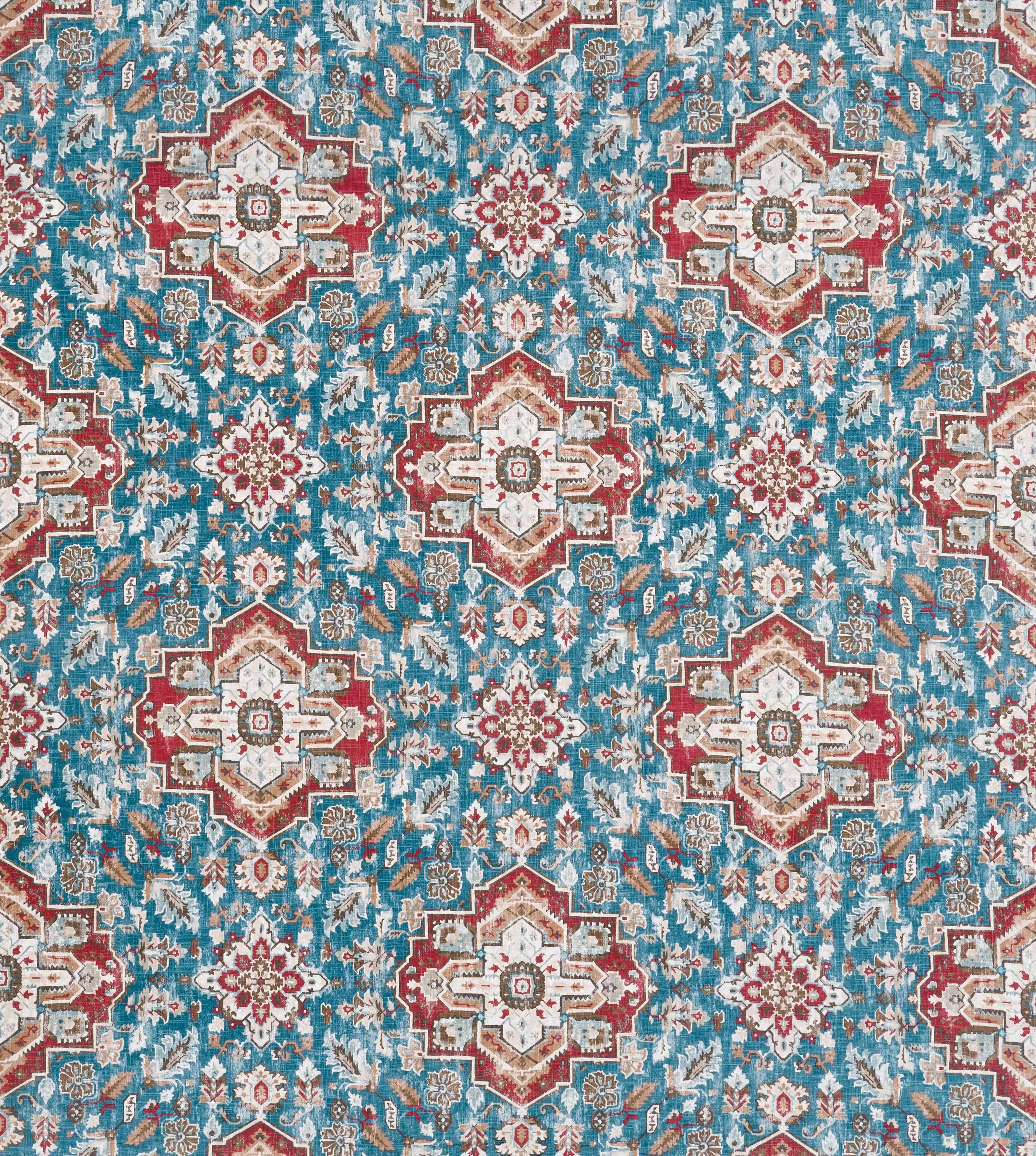 Anatolia Teal -Fabric - Nina Campbell Fabric