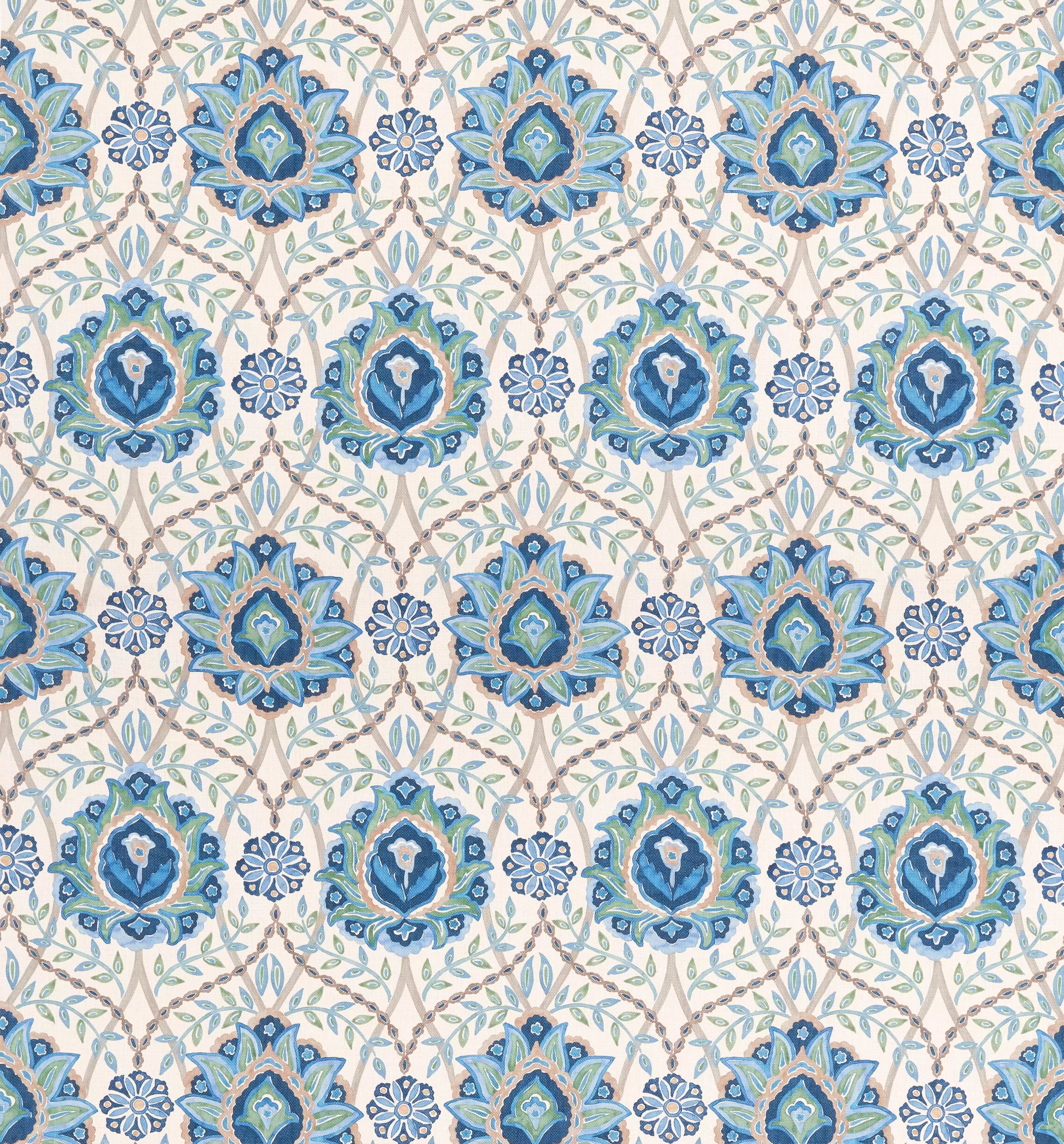 Topkapi Blue/Green -Fabric - Nina Campbell Fabric