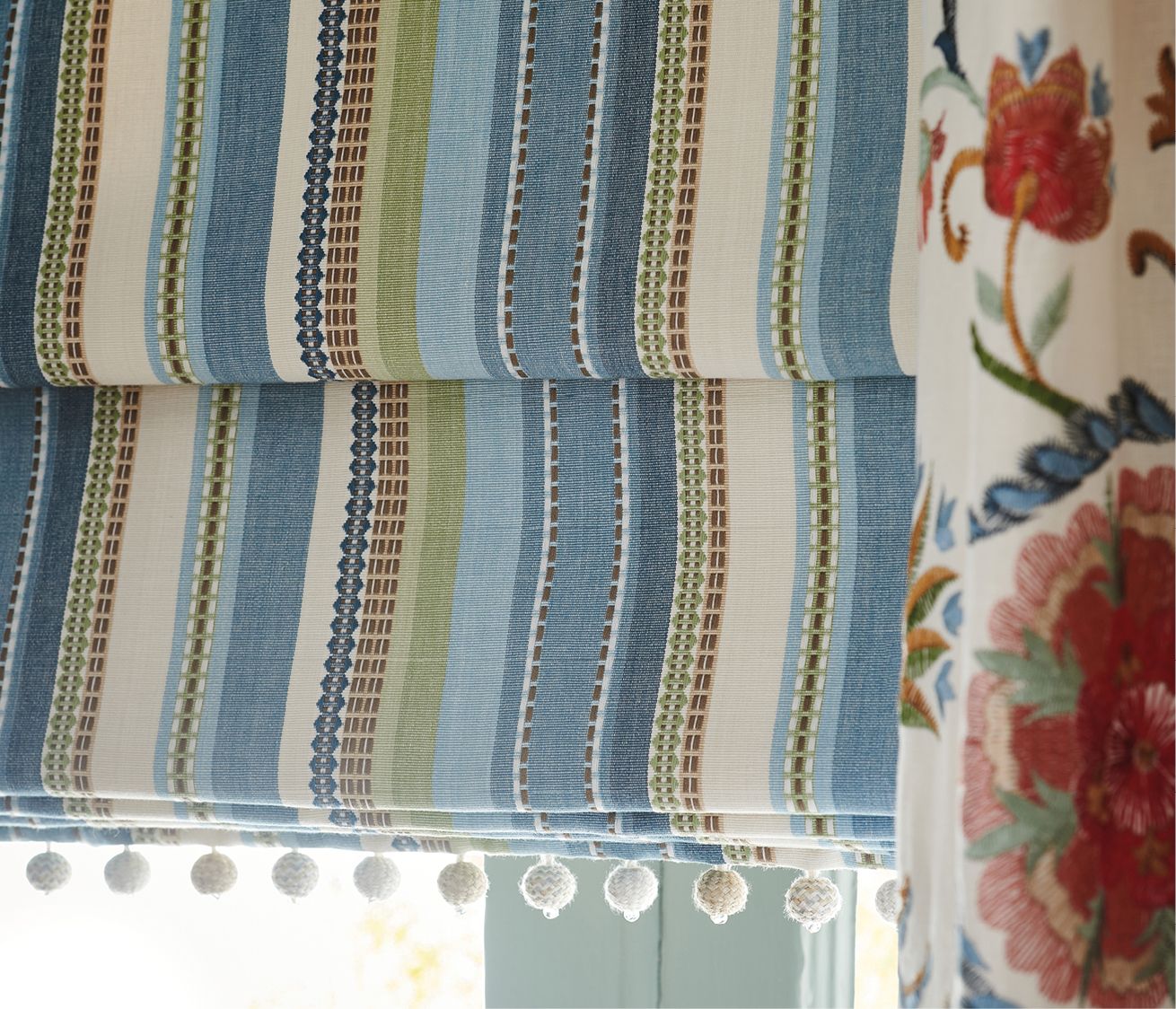 NC Farnaz Nehir Sage/Amber - Nina Campbell - NCF4561-03 Fabric