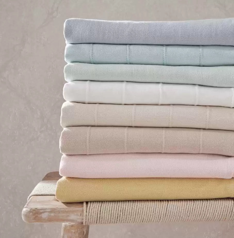 Empyrea Linens White - Osborne & Little - F7581-02 Fabric