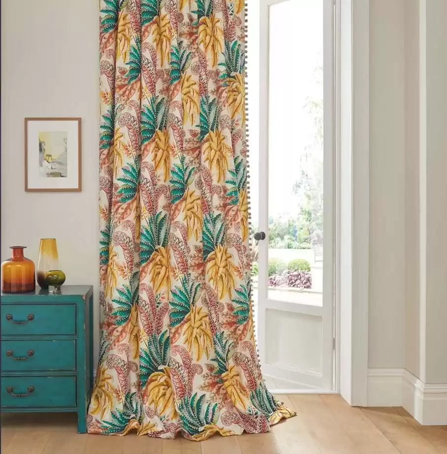 Paloma Gold/Emerald/Fuchsia - Osborne & Little - F7590-02 Fabric