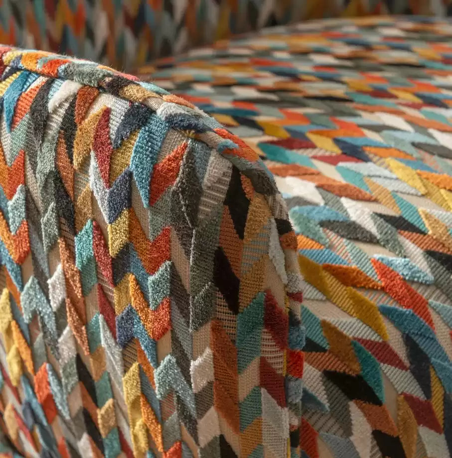 Gloriana Felicia Terracotta/Teal/Gold - Osborne & Little - F7420-02 Fabric