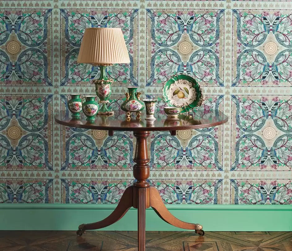 Belvoir Lyrebird Stone - Matthew Williamson - W7143-02 Wallcovering