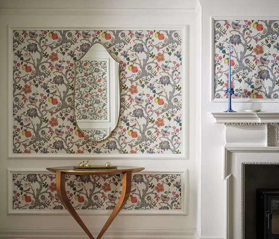 Rhapsody Puzzlewood Duck Egg. - Osborne & Little - W7818-03 Wallcovering