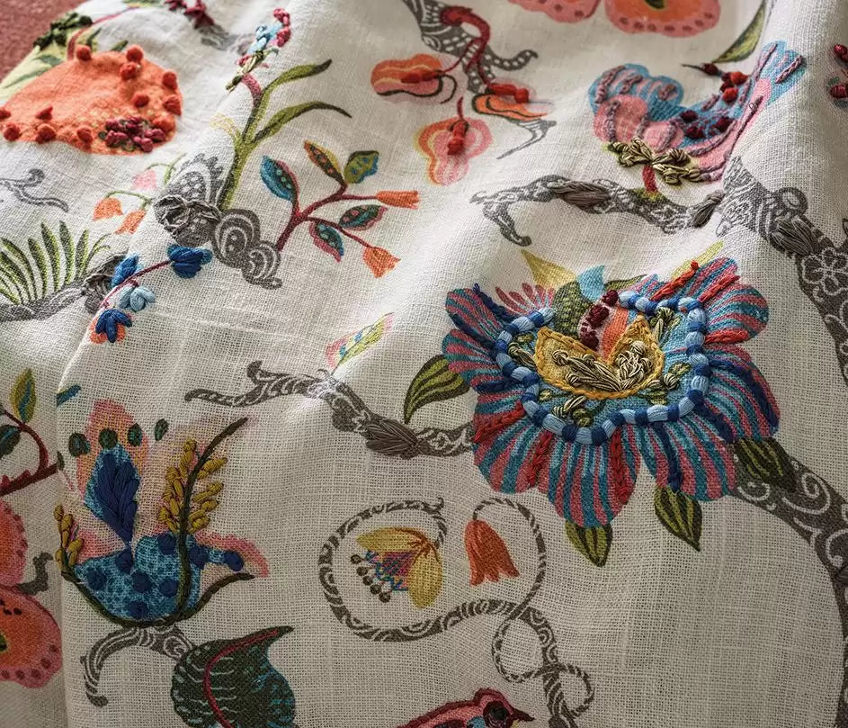 Rhapsody Puzzlewood Blossom - Osborne & Little - F7777-01 Fabric