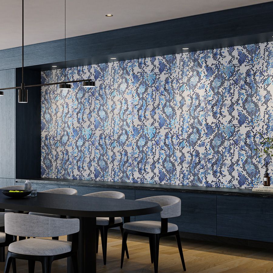 Vesper  - VES-002 INDIGO - Innovations Wallcovering