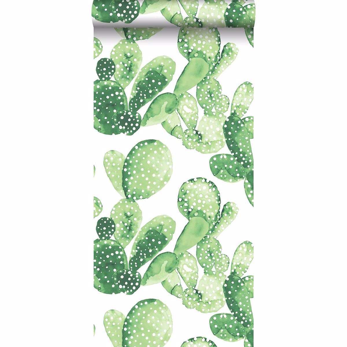 Mimi Green Cactus Wallpaper - Brewster Wallcovering