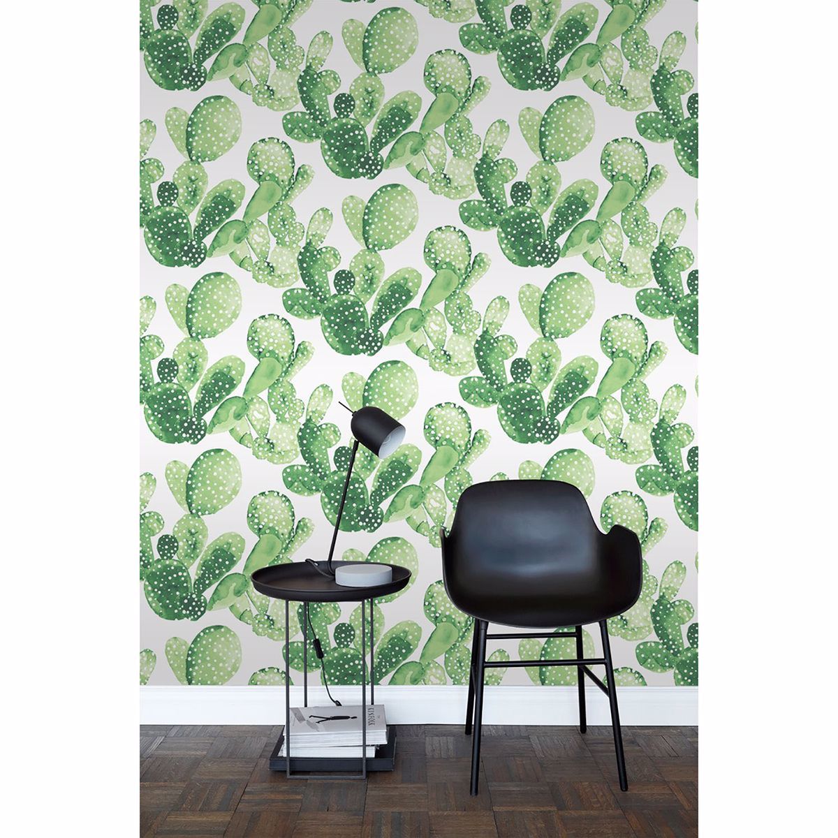 Mimi Green Cactus Wallpaper - Brewster Wallcovering