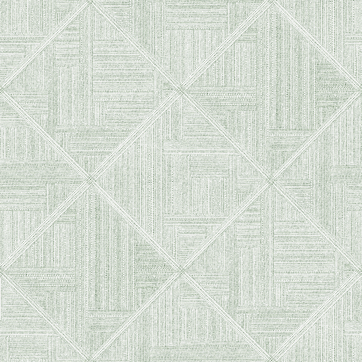 Picture of Cade Green Geometric Wallpaper