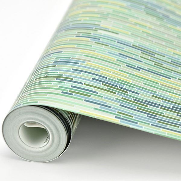 Ethereal Green Ogee Wallpaper - Brewster Wallcovering
