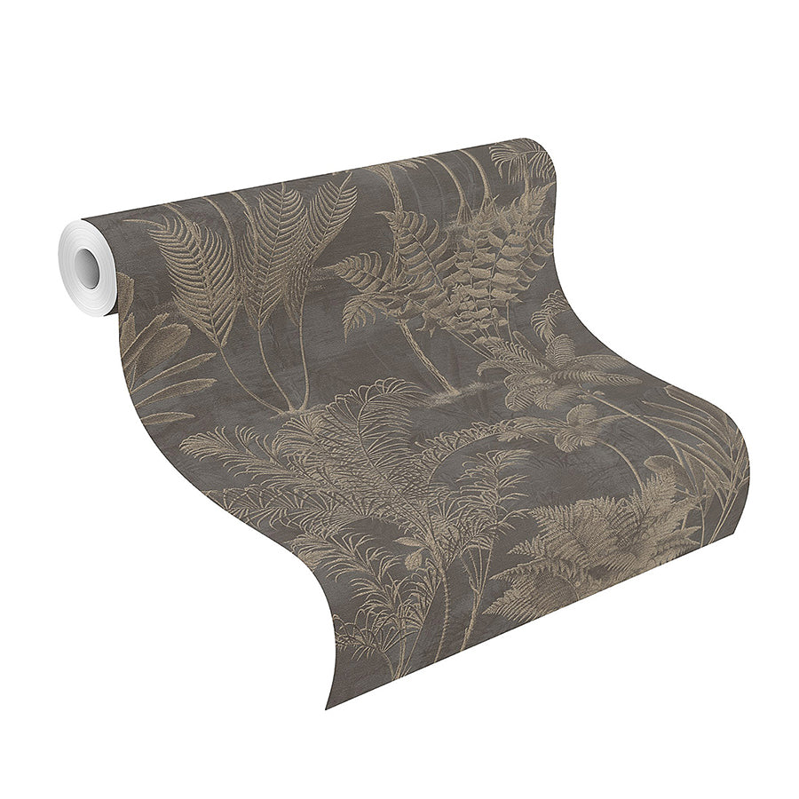 Kinabalu Black Rainforest Wallpaper - York Wallcovering