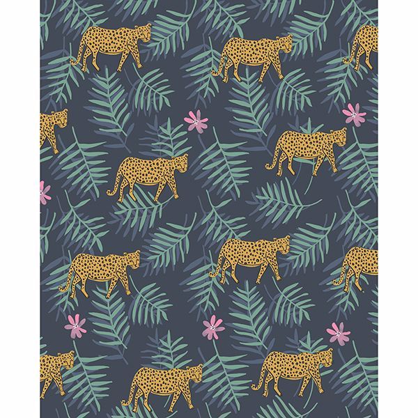 Picture of Exempel Charcoal Cheetah Wallpaper