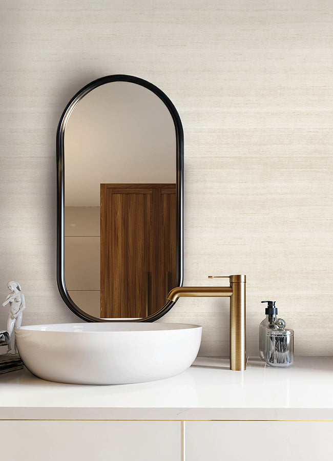 First Light Ivory Striated Wallpaper - York Wallcovering - York Wallpaper Wallpaper