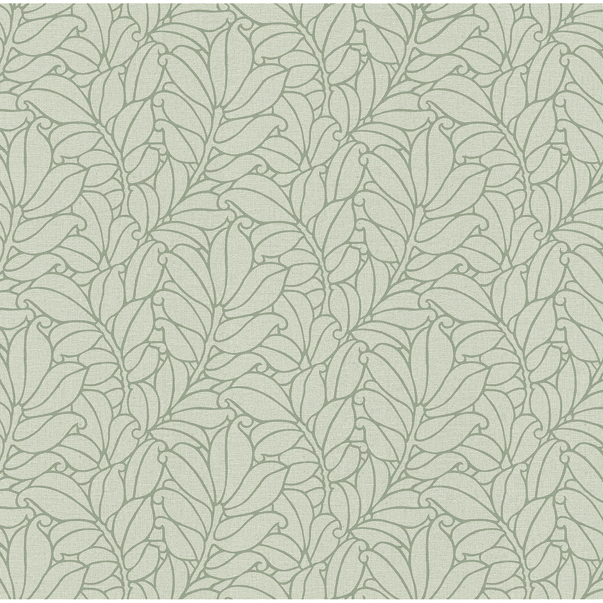 Picture of Coraline Green Leaf Wallpaper