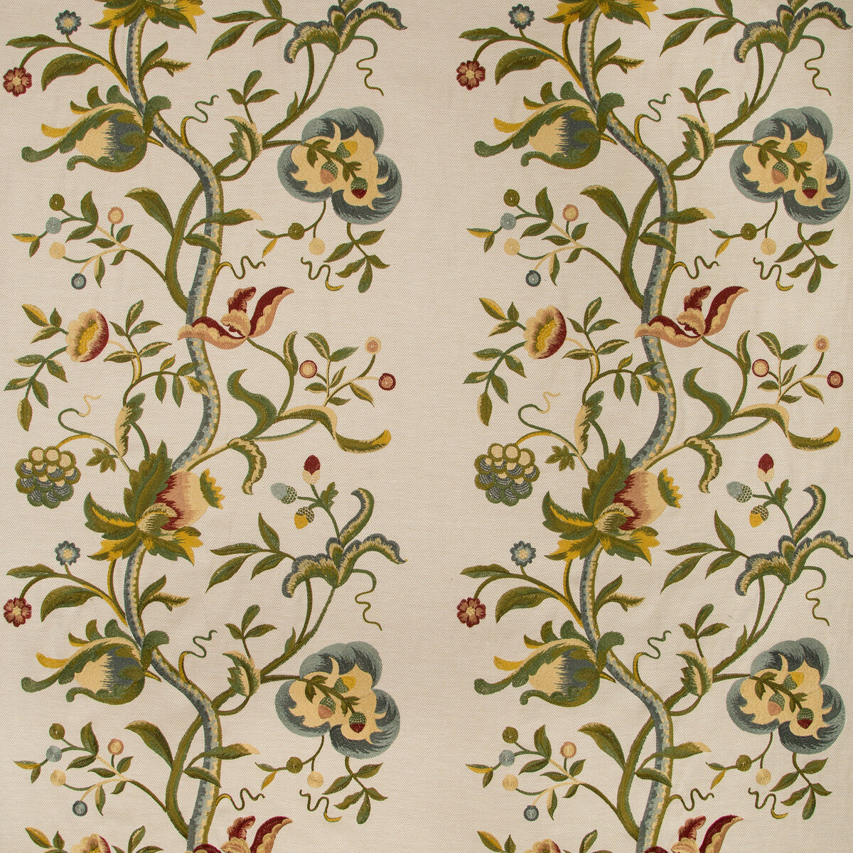 20191073490-dorton-embroidery-multi-lee-jofa - LEE JOFA Fabric