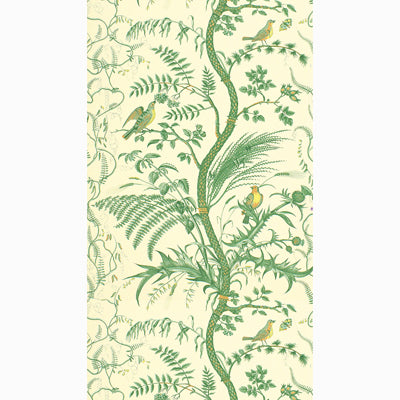 br-695184350-bird-and-thistle-green-brunschwig-fils - BRUNSCHWIG & FILS Wallpaper